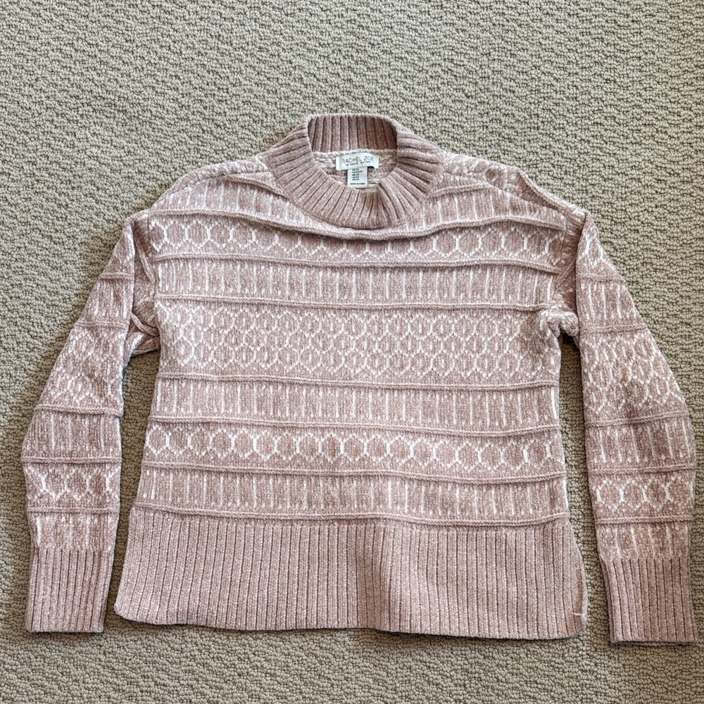 Rachel Zoe Blush Pink Crew Neck Sweater